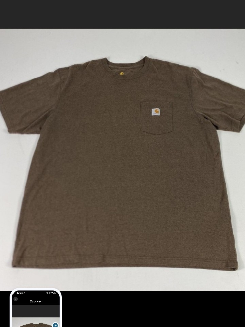 Carhartt Short Sleeve Pocket Tee in Brown